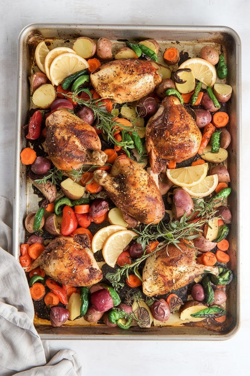 Sheet Pan Roast Chicken & Vegetables