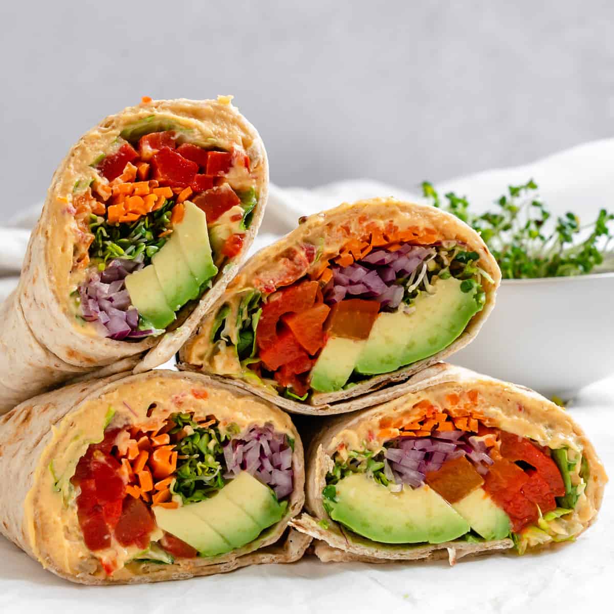 Hummus and Veggie Wraps Recipe
