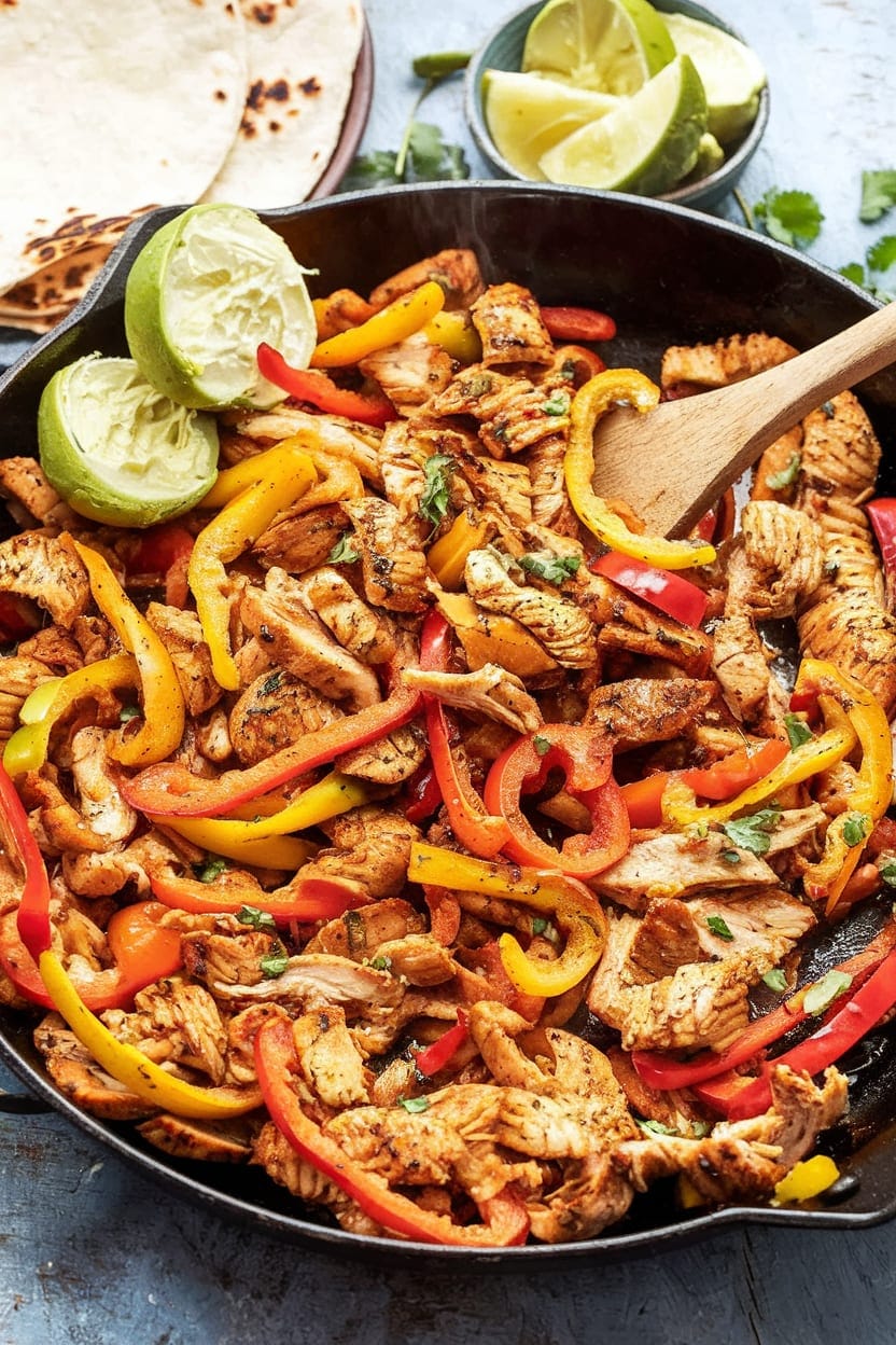 Skillet Chicken Fajitas