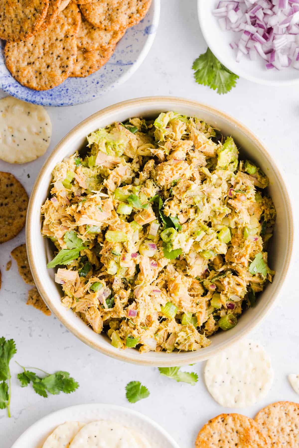 Canned Tuna with Crackers and Avocado Recipe