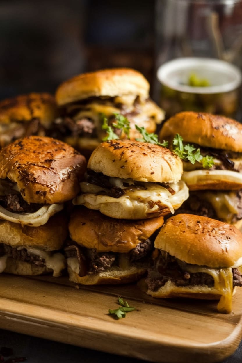 French Onion Beef Sliders