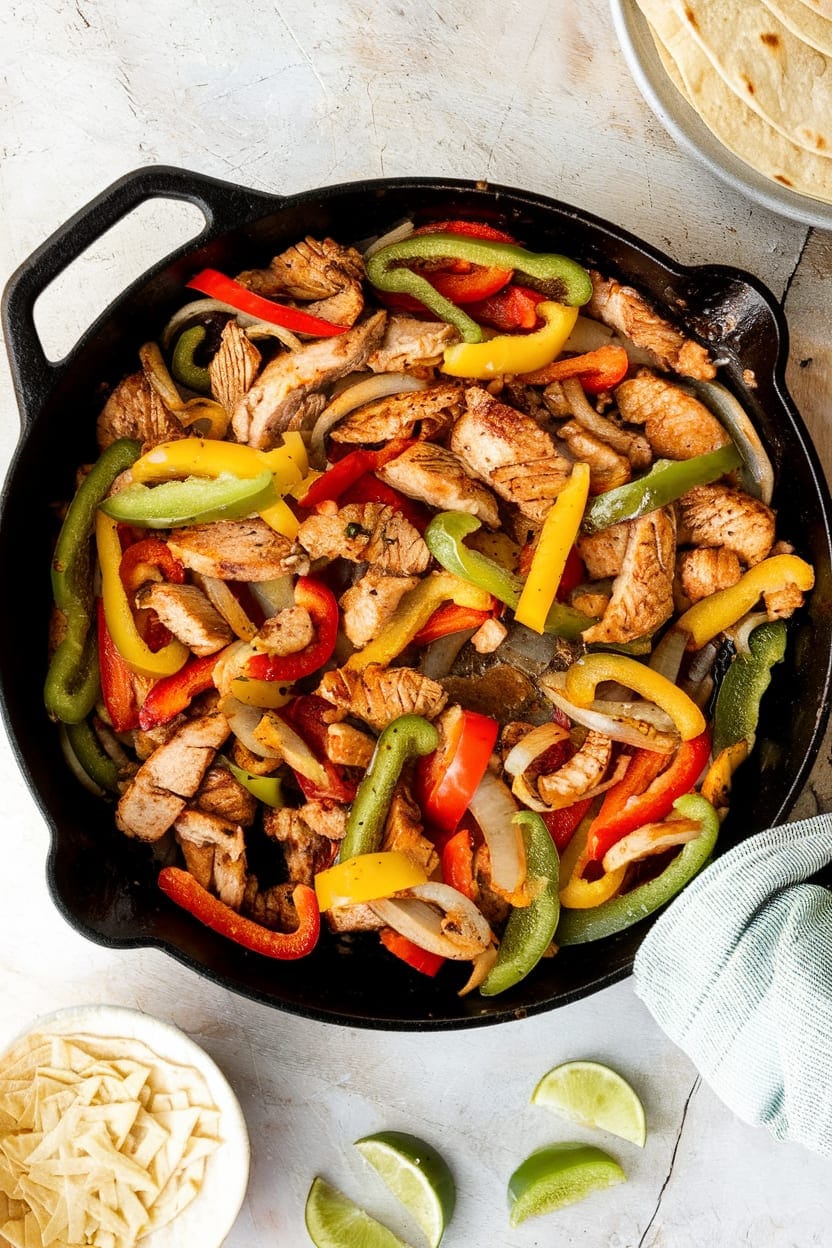 Skillet Chicken Fajitas