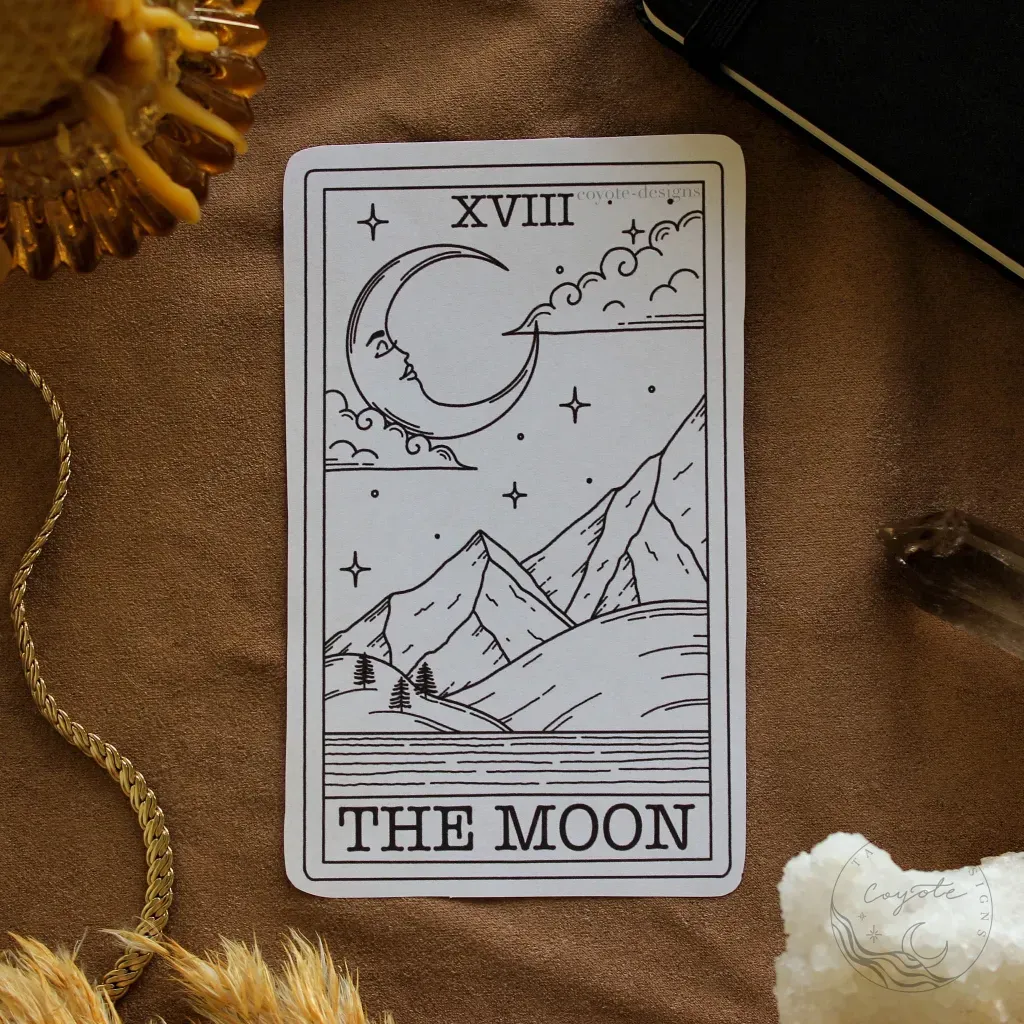the moon tarot tattoo