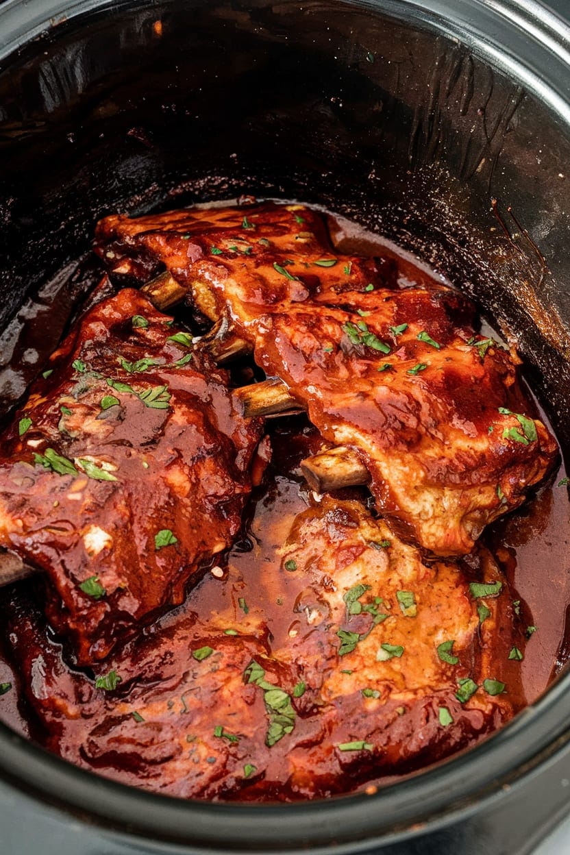Slow Cooker BBQ Ribs