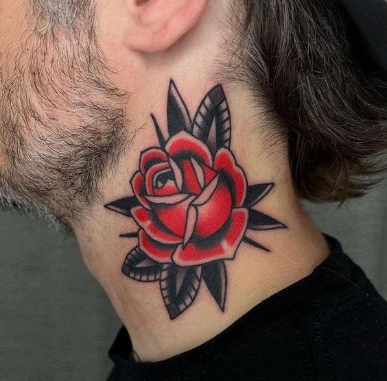classic rose tattoo