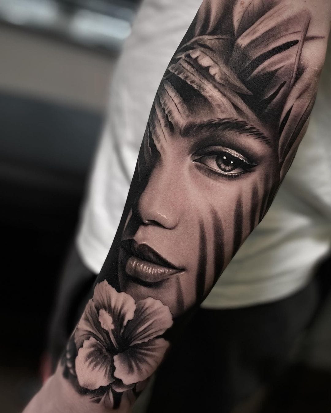 realistic portrait tattoo