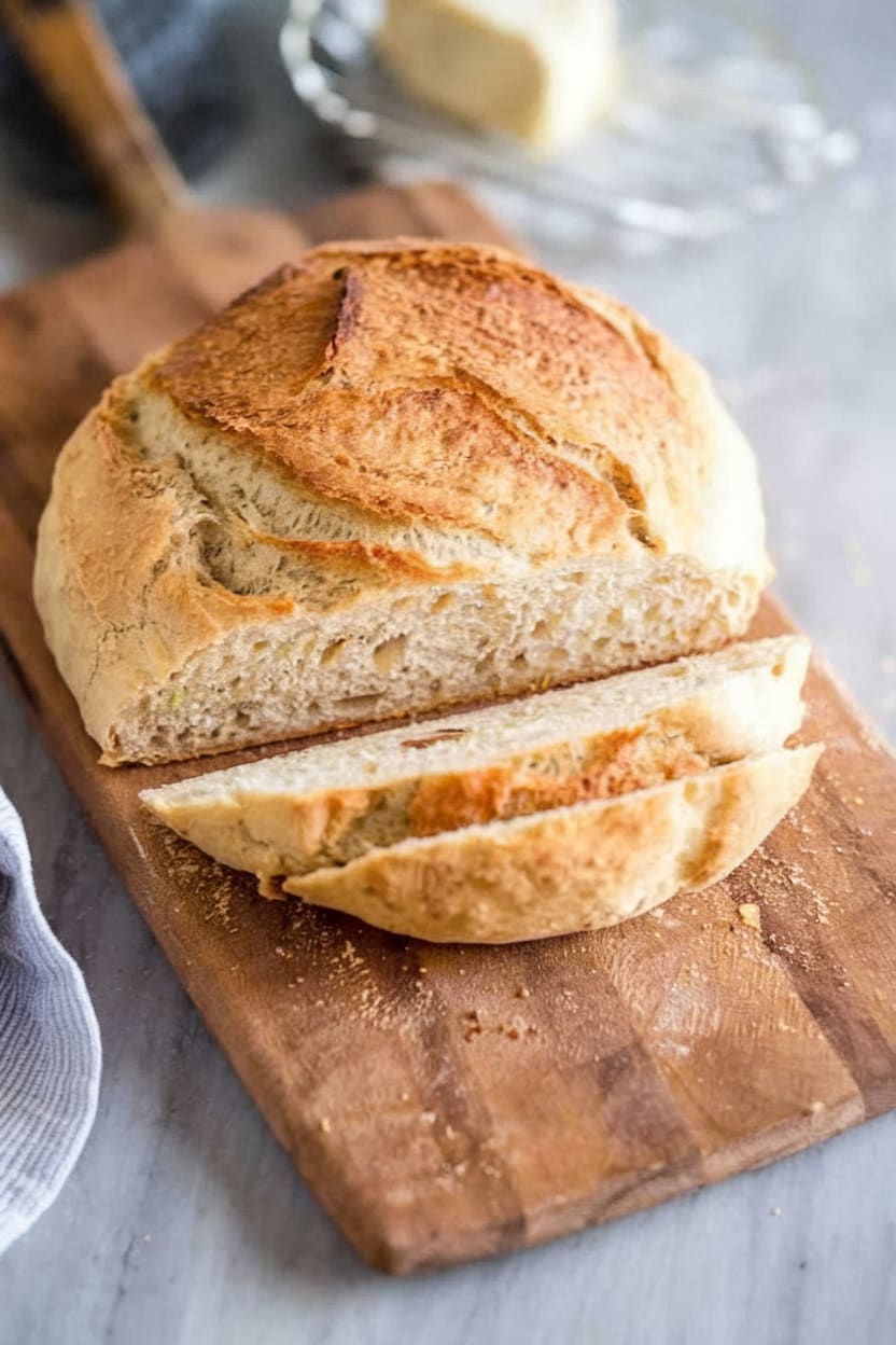 No-Knead Crusty Bread