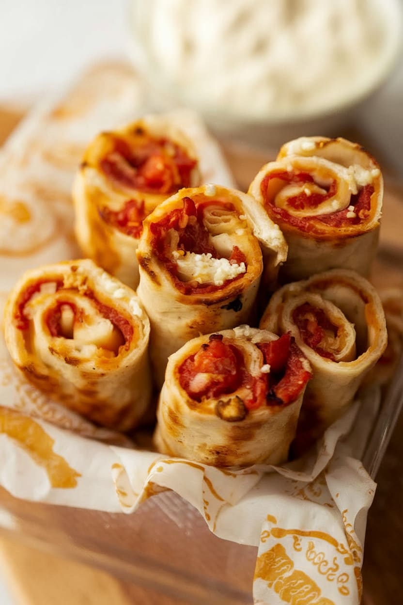 Cheesy Pizza Roll-Ups