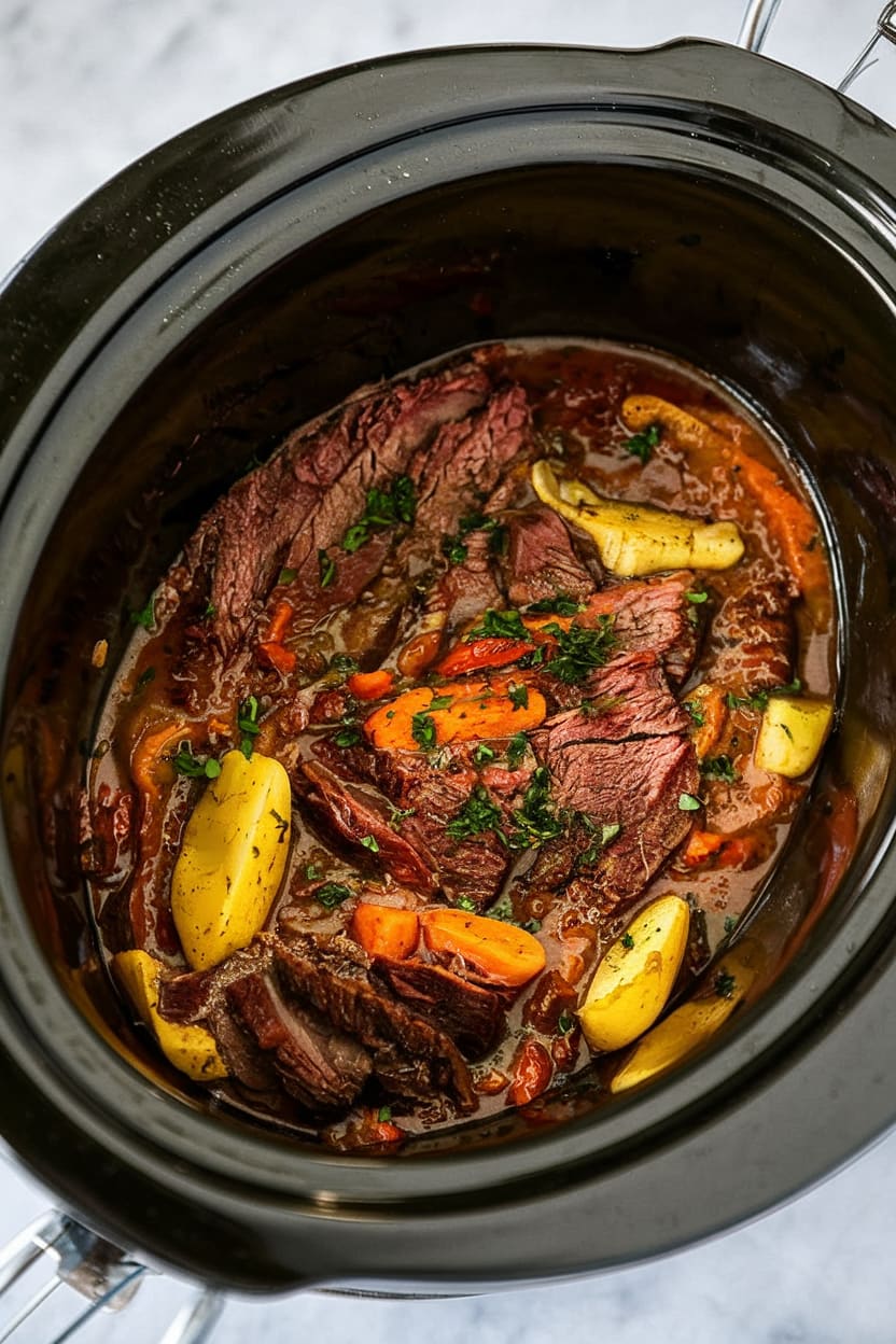 Slow Cooker Mississippi Pot Roast