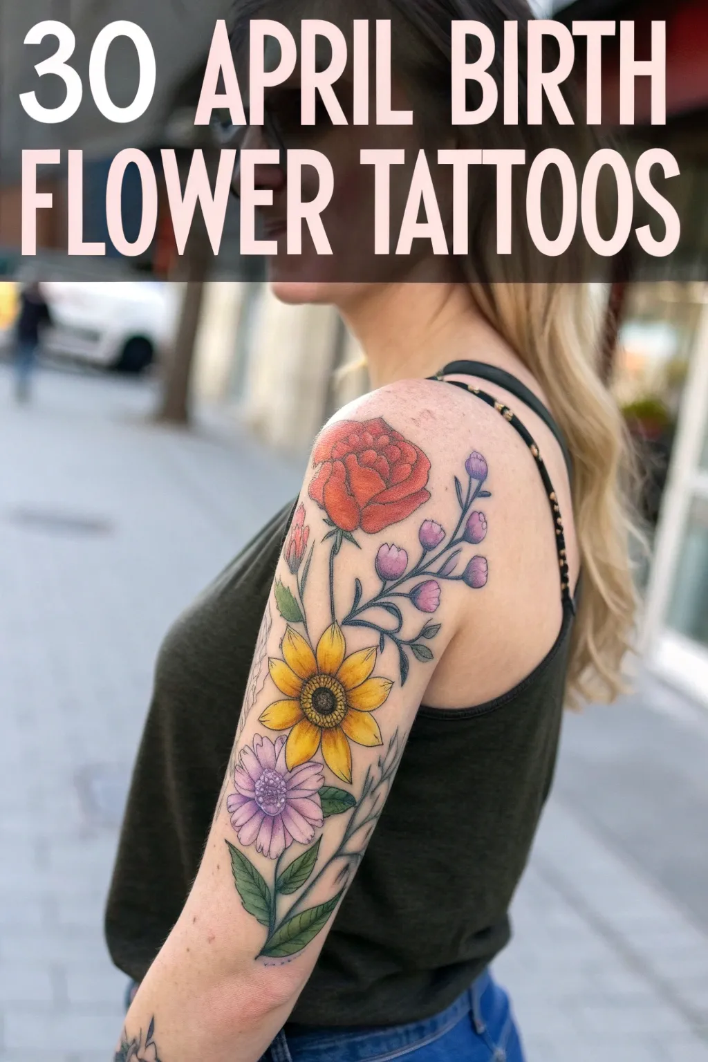 30 april birth flower tattoos
