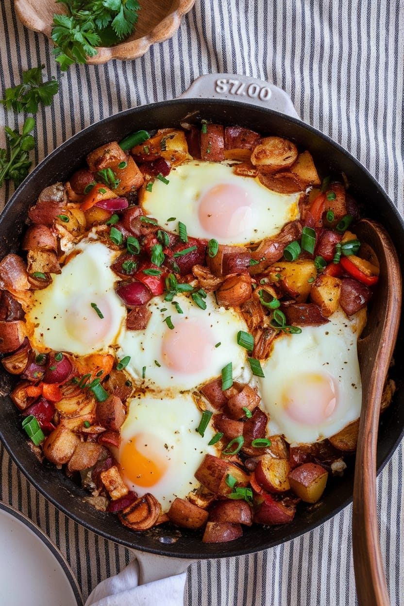 Skillet Potato and Egg Hash