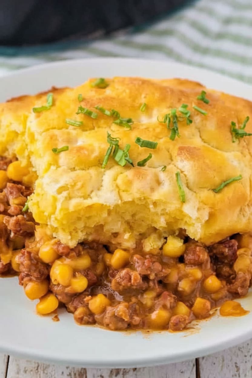 Sloppy Joe Cornbread Casserole