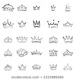 simple outline crown tattoo