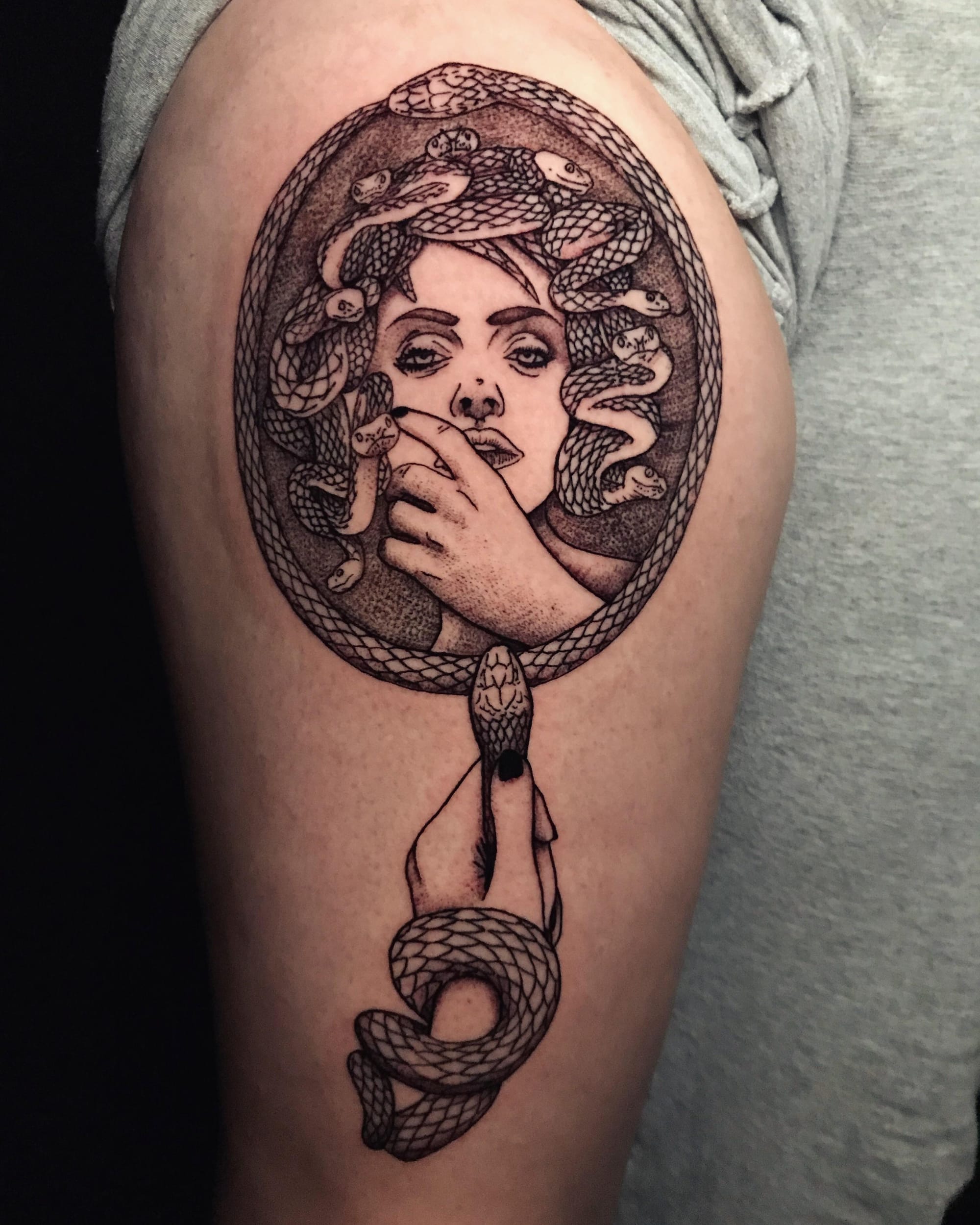 medusa mirror tattoo