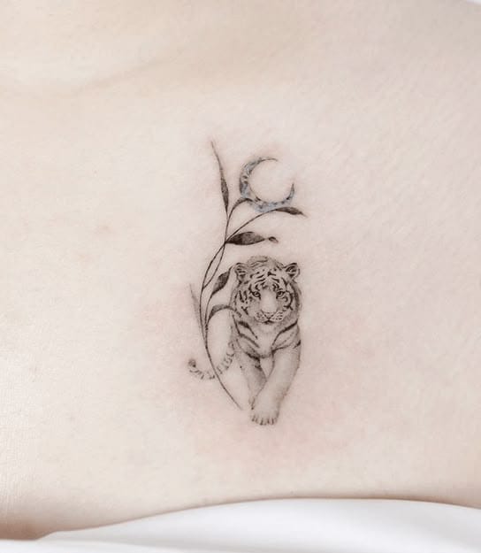 small tiger tattoo