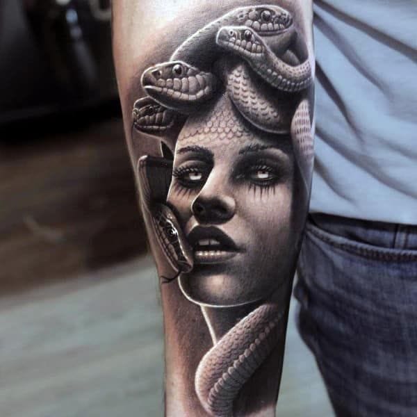 medusa snake tattoo