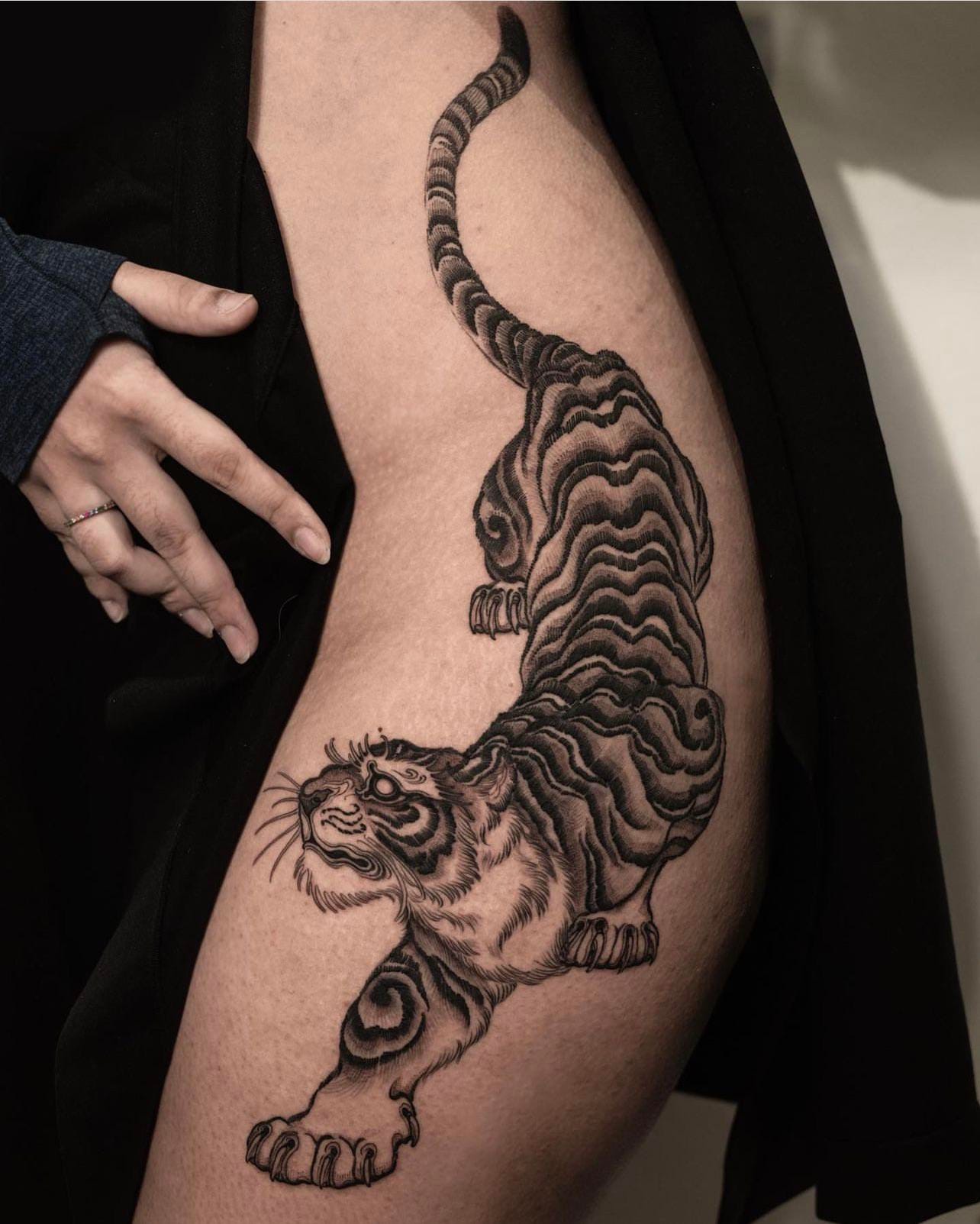large tiger tattoo