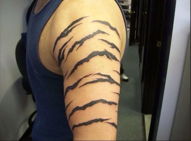 tiger stripe tattoo