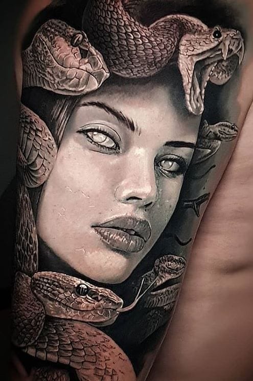 greek medusa tattoo