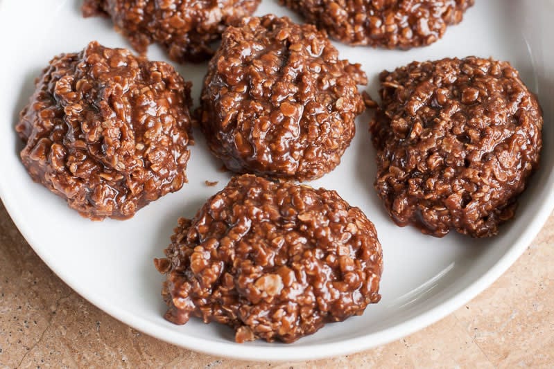 Chocolate Peanut Butter No-Bake Cookies