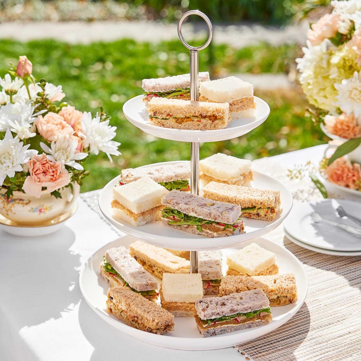 Deviled Ham Tea Sandwiches