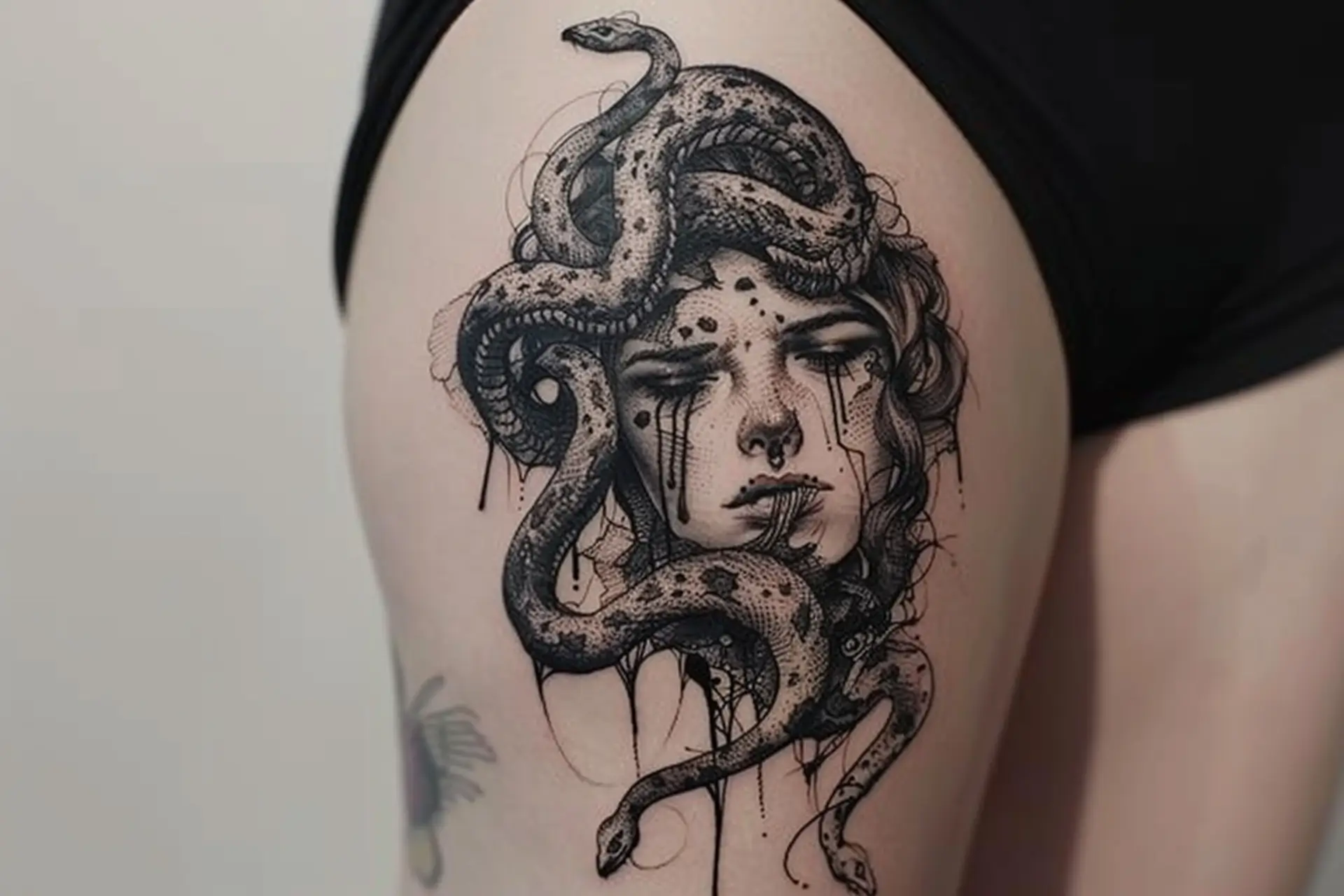crying medusa tattoo