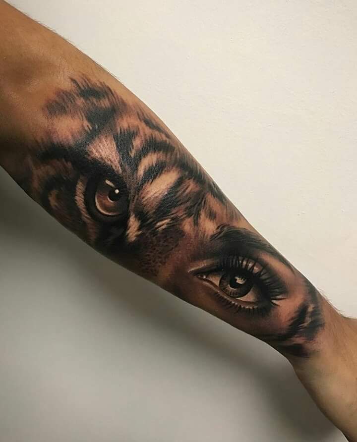 tiger eye tattoo