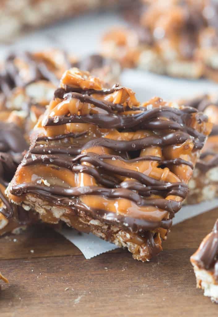Salted Caramel Pretzel Bark