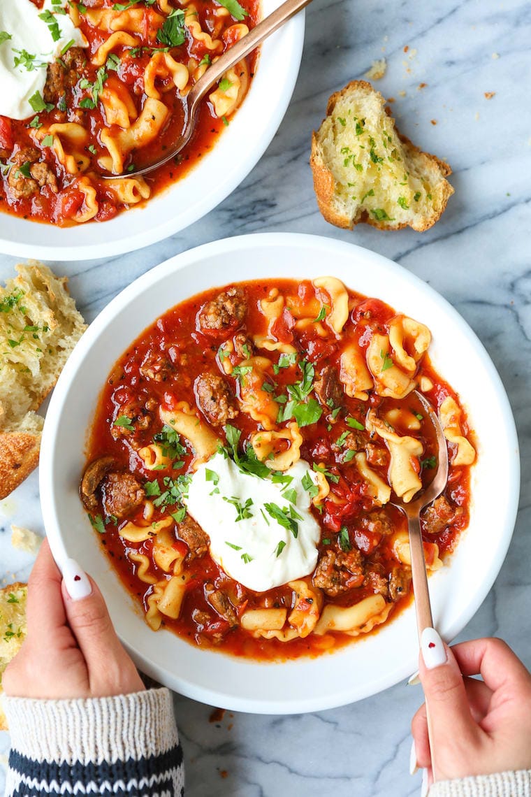 Easy Lasagna Soup