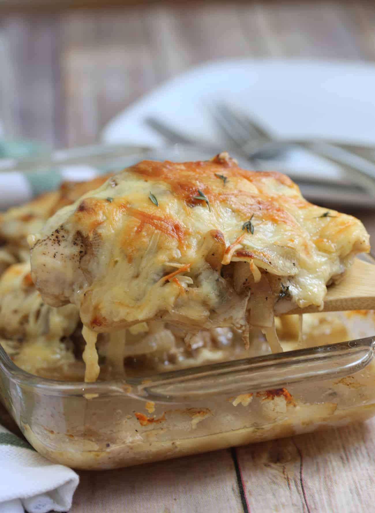 French Onion Chicken Bake