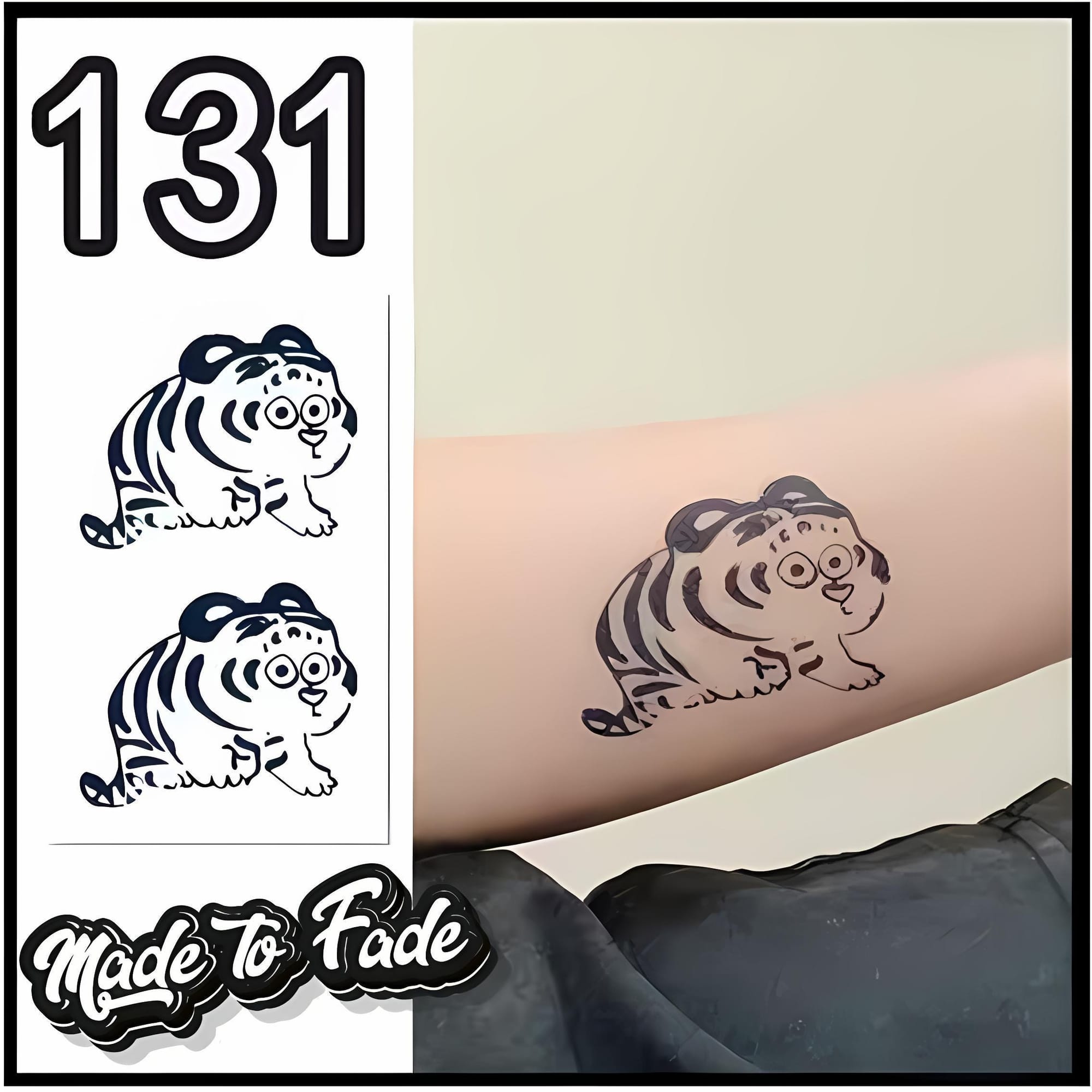 cartoon tiger tattoo