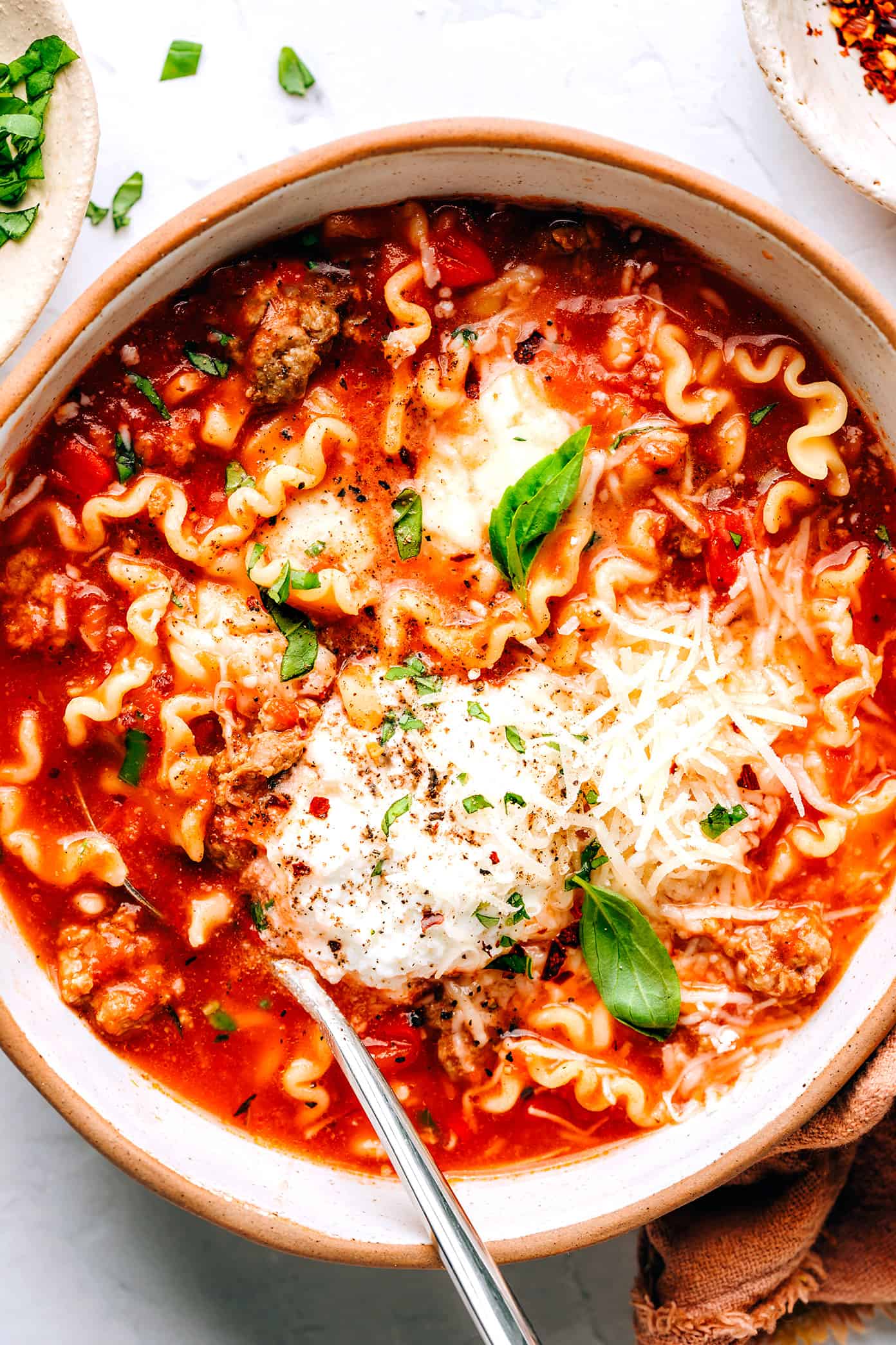 Easy Lasagna Soup
