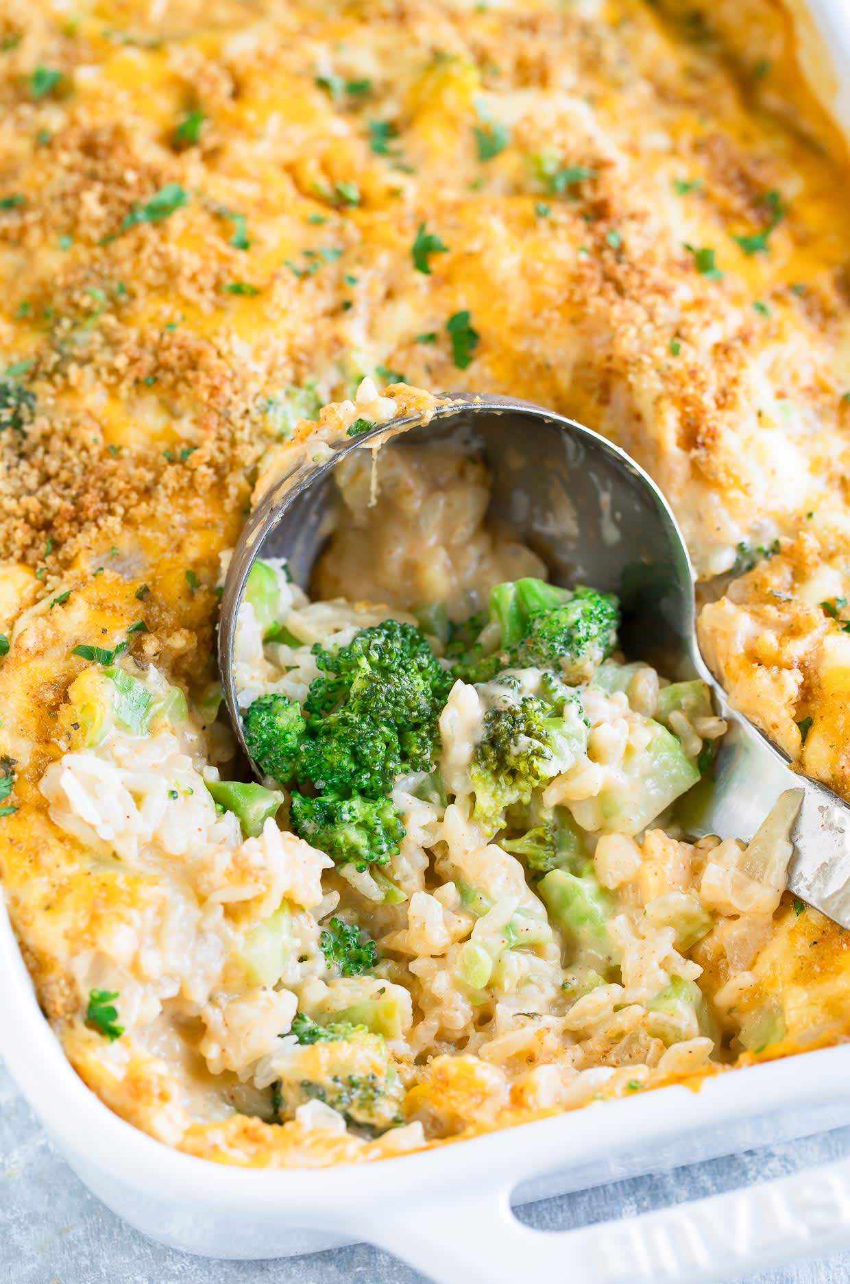 Cheesy Broccoli Rice Casserole