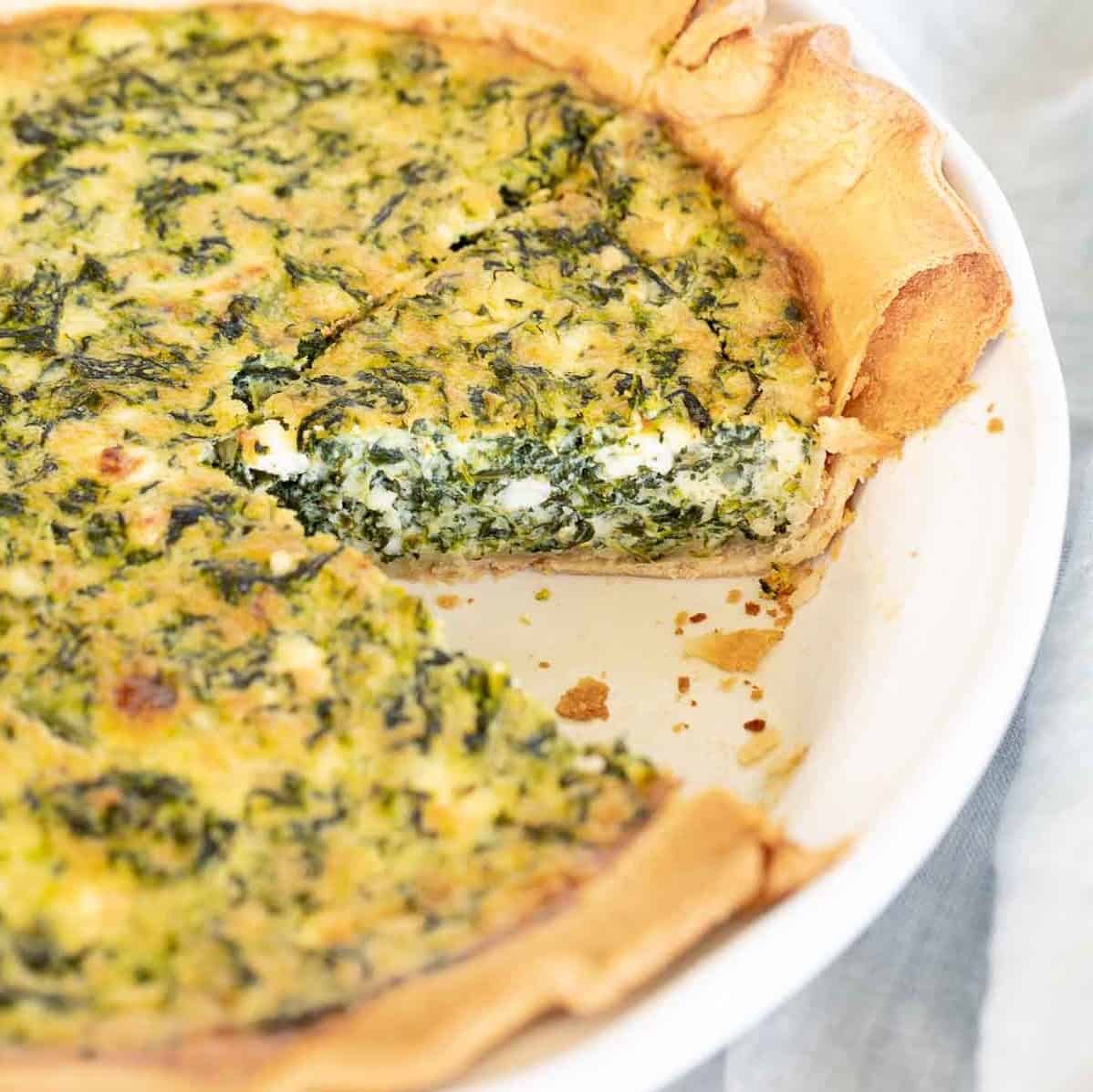 Spinach and Feta Quiche