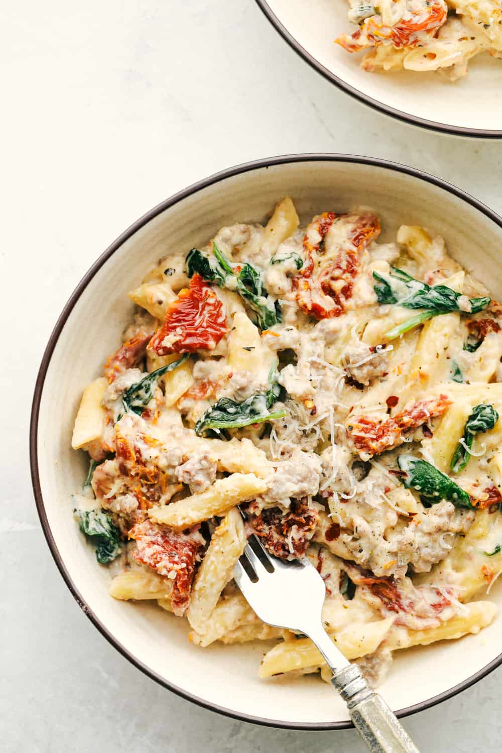 Creamy Tuscan Sausage Pasta