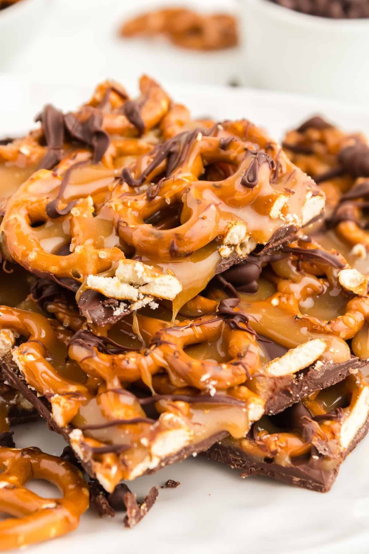 Salted Caramel Pretzel Bark