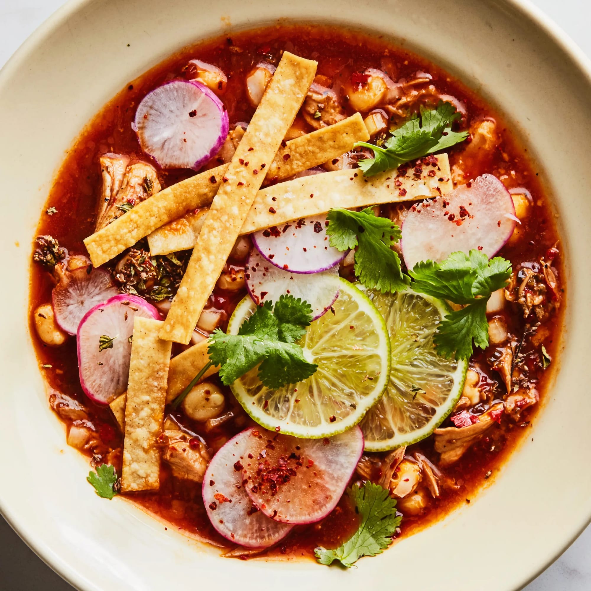 Pozole Rojo (Authentic Mexican Pork & Hominy Stew)