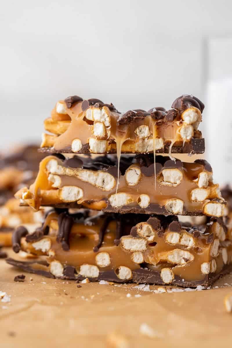 Salted Caramel Pretzel Bark