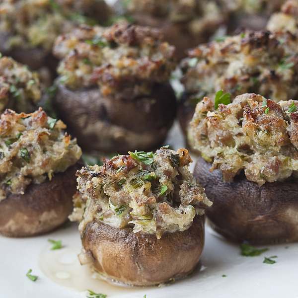 Sausage Stuffed Mushrooms