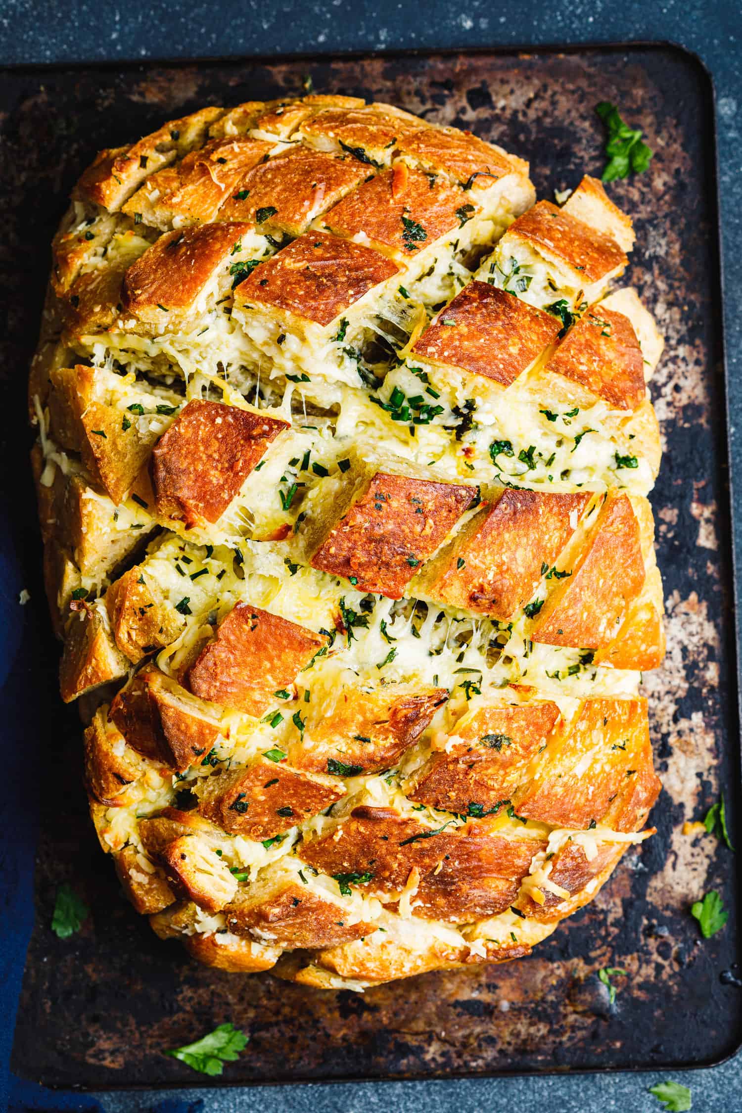 "Pull-Apart" Cheesy Garlic Bread