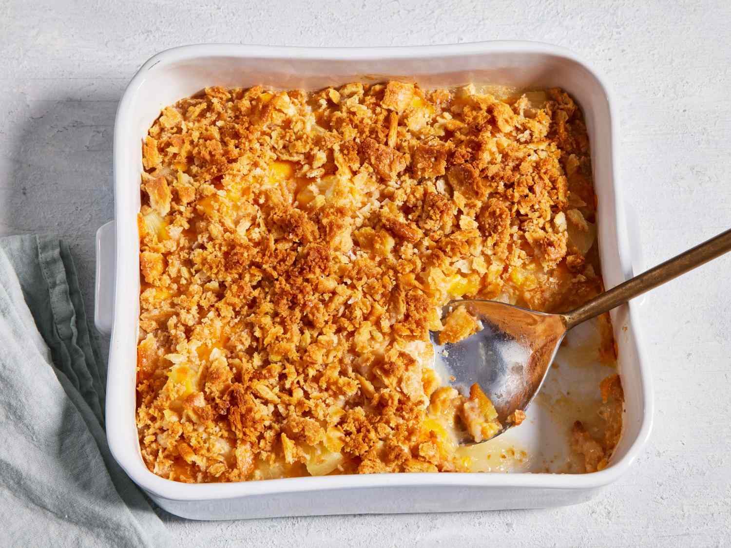 Easy Cheesy Southern Pineapple Casserole Recipe