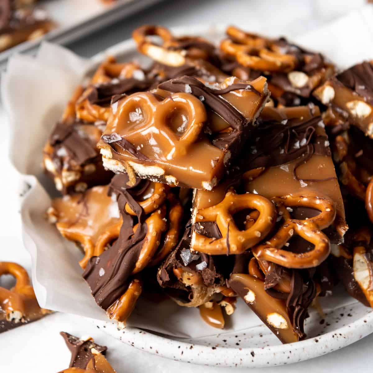 Salted Caramel Pretzel Bark