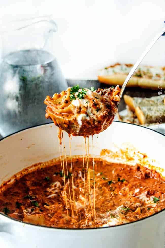 Easy Lasagna Soup