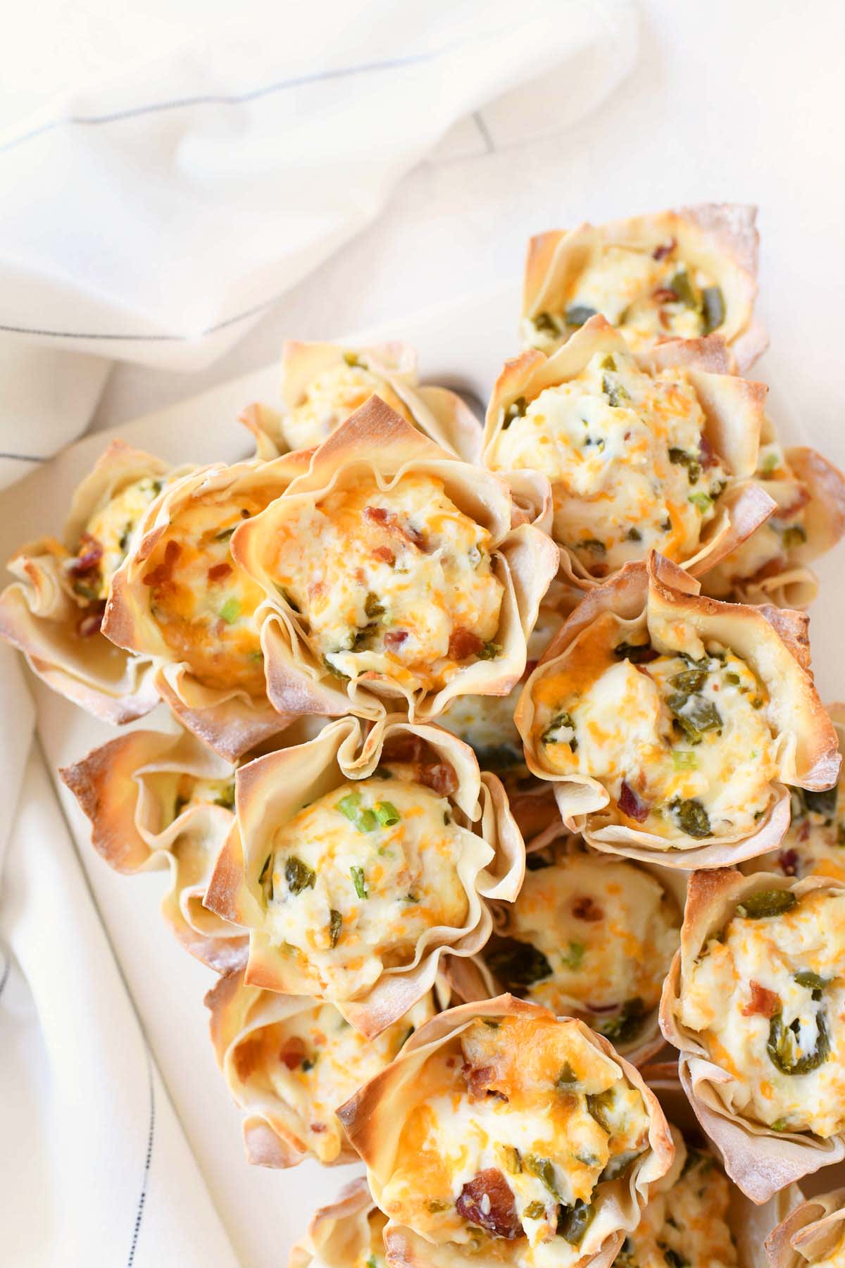 Jalapeño Popper Wonton Cups