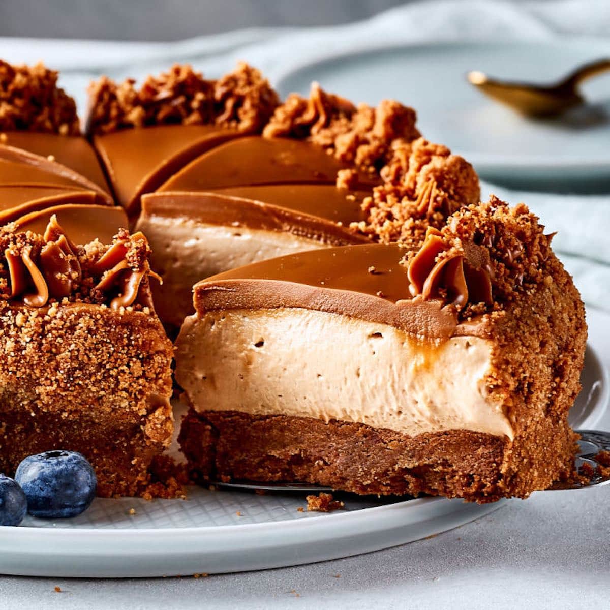 No-Bake Biscoff Cheesecake