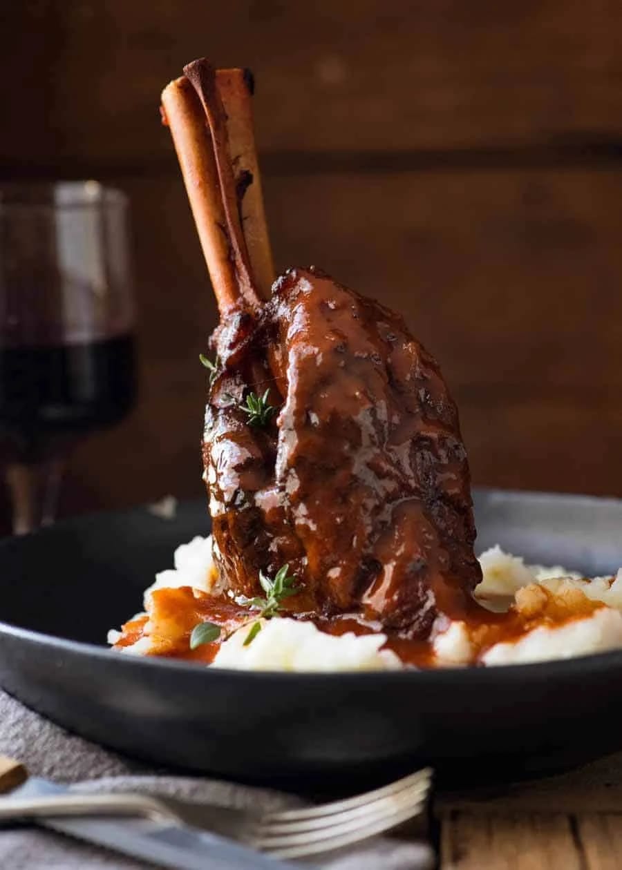 Lamb Shanks in Red Wine Sauce
