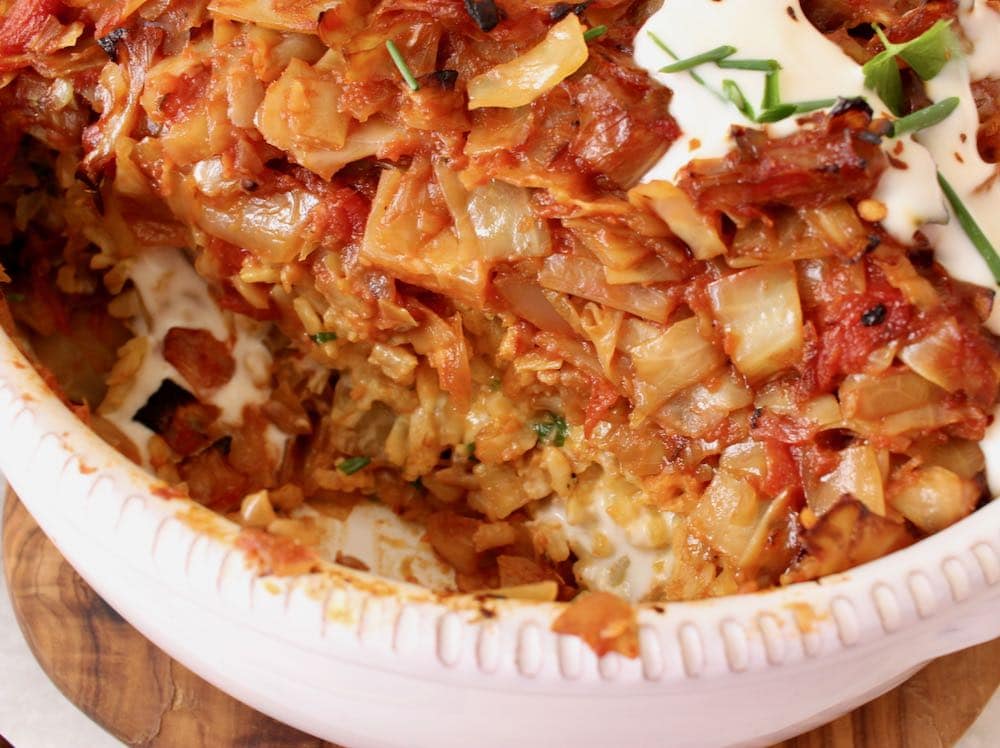 Unstuffed Cabbage Roll Casserole