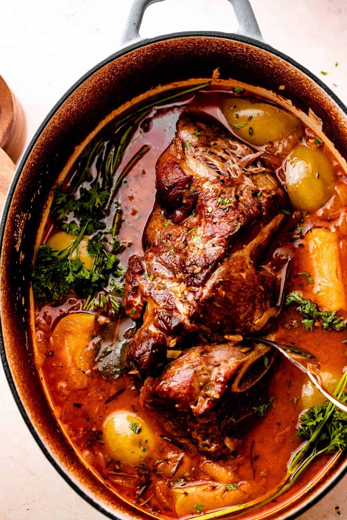 Apple Cider Braised Pork Shoulder