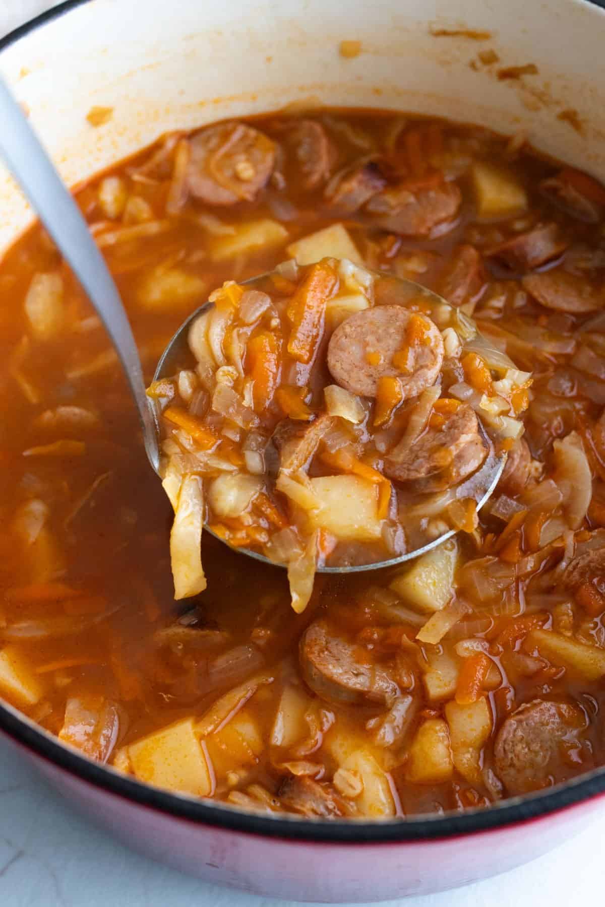 German Sauerkraut Soup