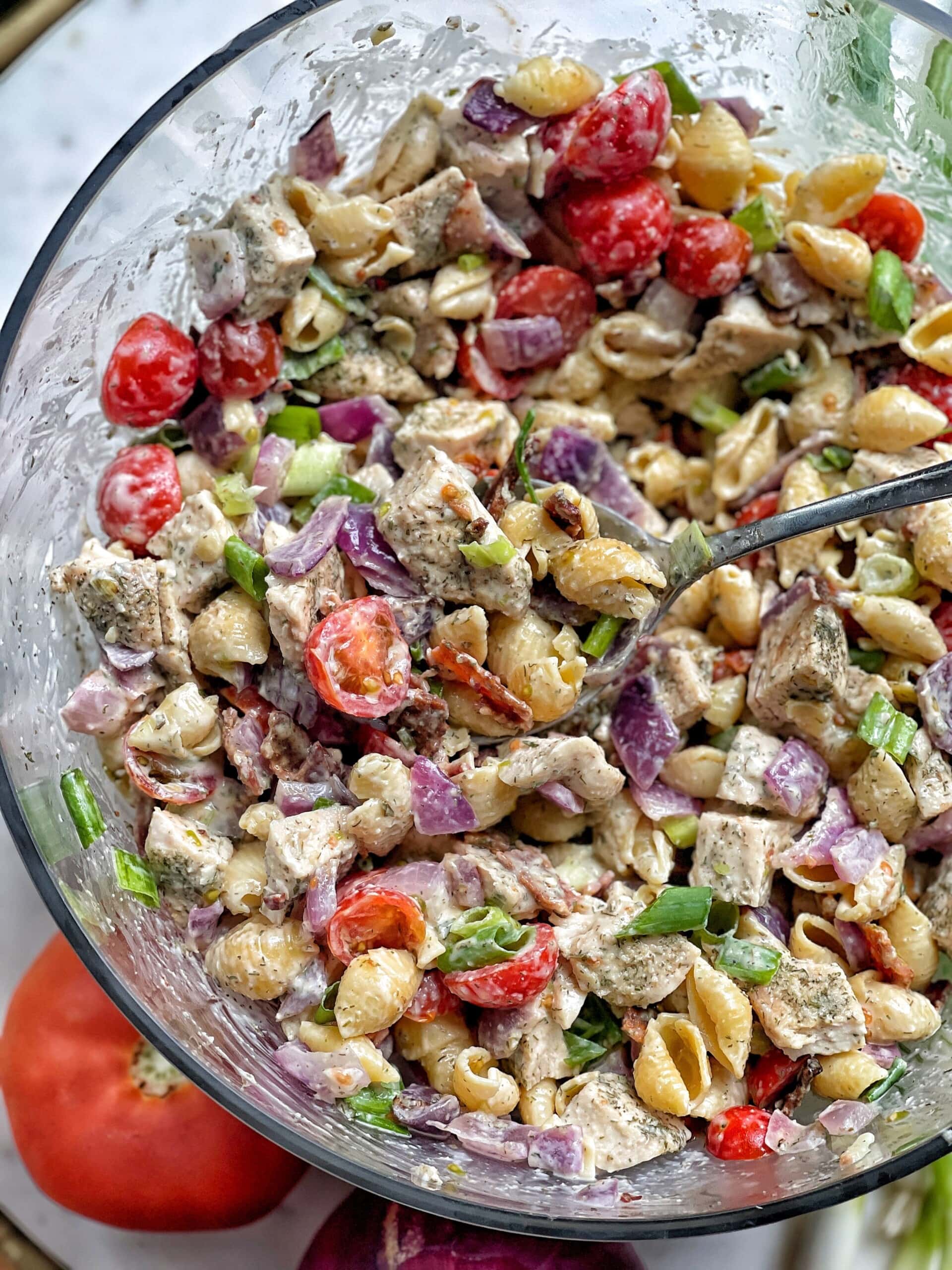 Bacon Ranch Pasta Salad